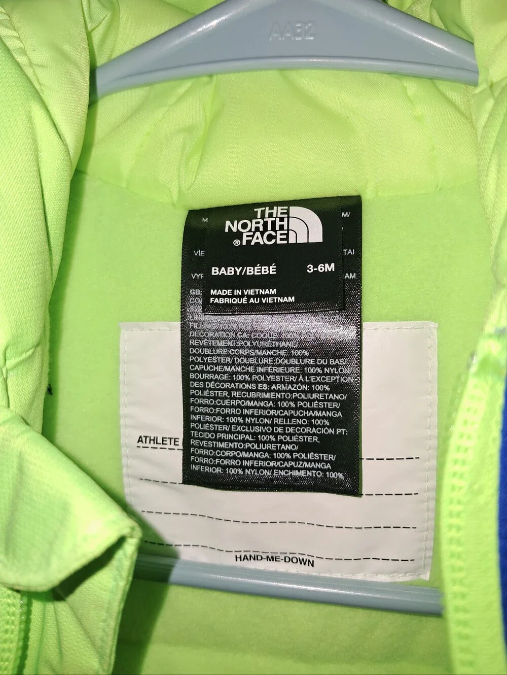 NWT The North Face brand Little kids size 3-6 months, snow suit